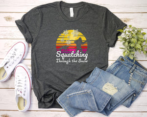 Squatching Through the Snow Christmas Shirt, Family Christmas Shirts, Christmas Movie Shirt, Christmas Vacation Shirt, Christmas Pajamas