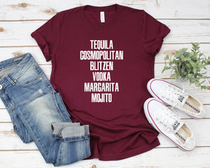 Tequila Cosmo Blitzen Vodka Margarita Mojito Shirt, Drinking Christmas Shirt, Funny Christmas Quarantine Shirt, Holiday Party Funny Shirt