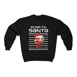 Kung Fu Santa Sweatshirt, Ugly Christmas Sweater, Funny Santa Shirt, Funny Christmas Gift, Naughty Santa Sweater, Cute Christmas Pajamas