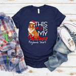 This is My Christmas Pajamas Dog Shirt, Funny Dog Lover Shirt, Dog Mom shirt, Funny Santa Shirt, Funny Christmas Gift, Quarantine 2020 Shirt
