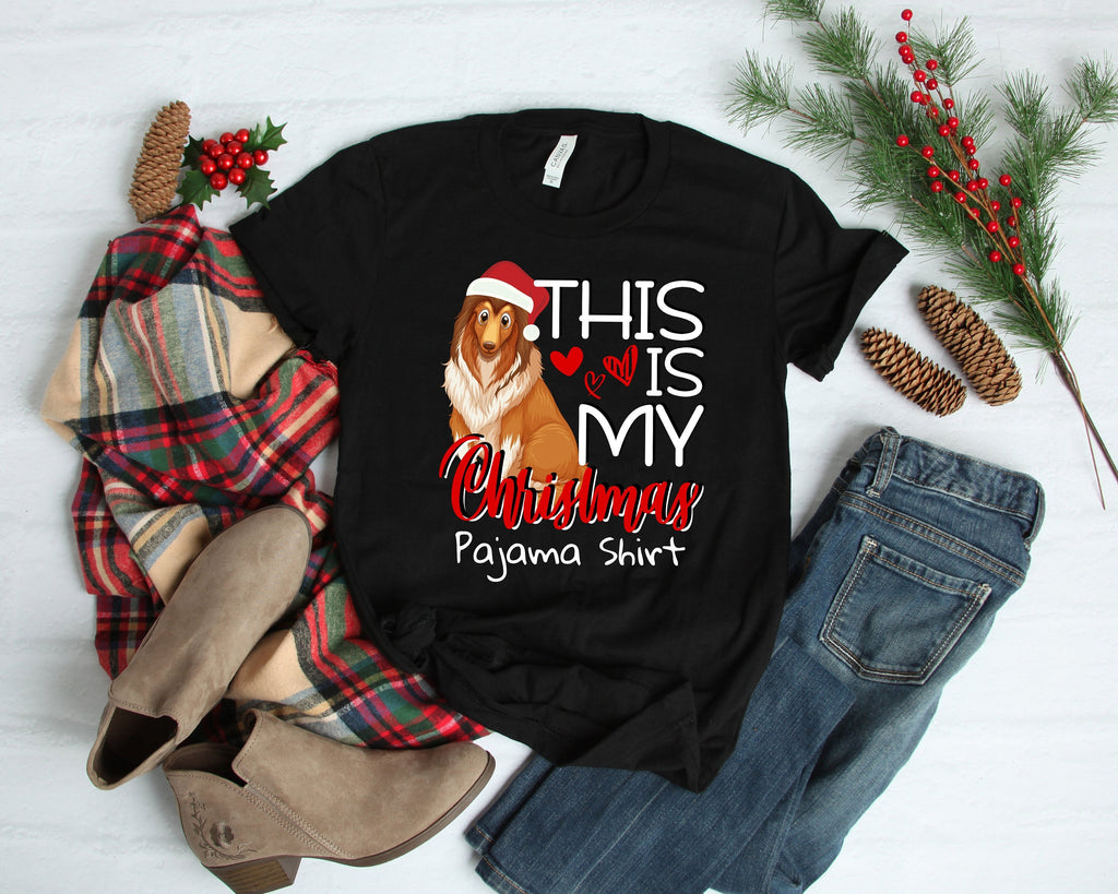 This is My Christmas Pajamas Dog Shirt, Funny Dog Lover Shirt, Dog Mom shirt, Funny Santa Shirt, Funny Christmas Gift, Quarantine 2020 Shirt