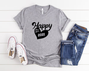 Happy New Year 2021 Shirts, Cute New Years Shirt, New Years Eve Shirt, 2021 Party Shirt, Funny Christmas Shirts, Family New Year Shirts