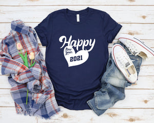 Happy New Year 2021 Shirts, Cute New Years Shirt, New Years Eve Shirt, 2021 Party Shirt, Funny Christmas Shirts, Family New Year Shirts