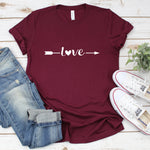 Arrow Heart Valentine's Day Shirt, Women's Valentine's Tee, Heart Love Tee, Cute Valentines Tee, Valentines Shirt, Teachers Valentines Shirt