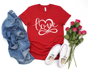 Heart Love Shirt, Valentines Day Shirt, Valentines Day Woman Shirts, Teachers Valentines Day Shirt, Cute Heart T-shirt, Cute Valentine Shirt