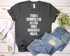 Tequila Cosmo Blitzen Vodka Margarita Mojito Shirt, Drinking Christmas Shirt, Funny Christmas Quarantine Shirt, Holiday Party Funny Shirt