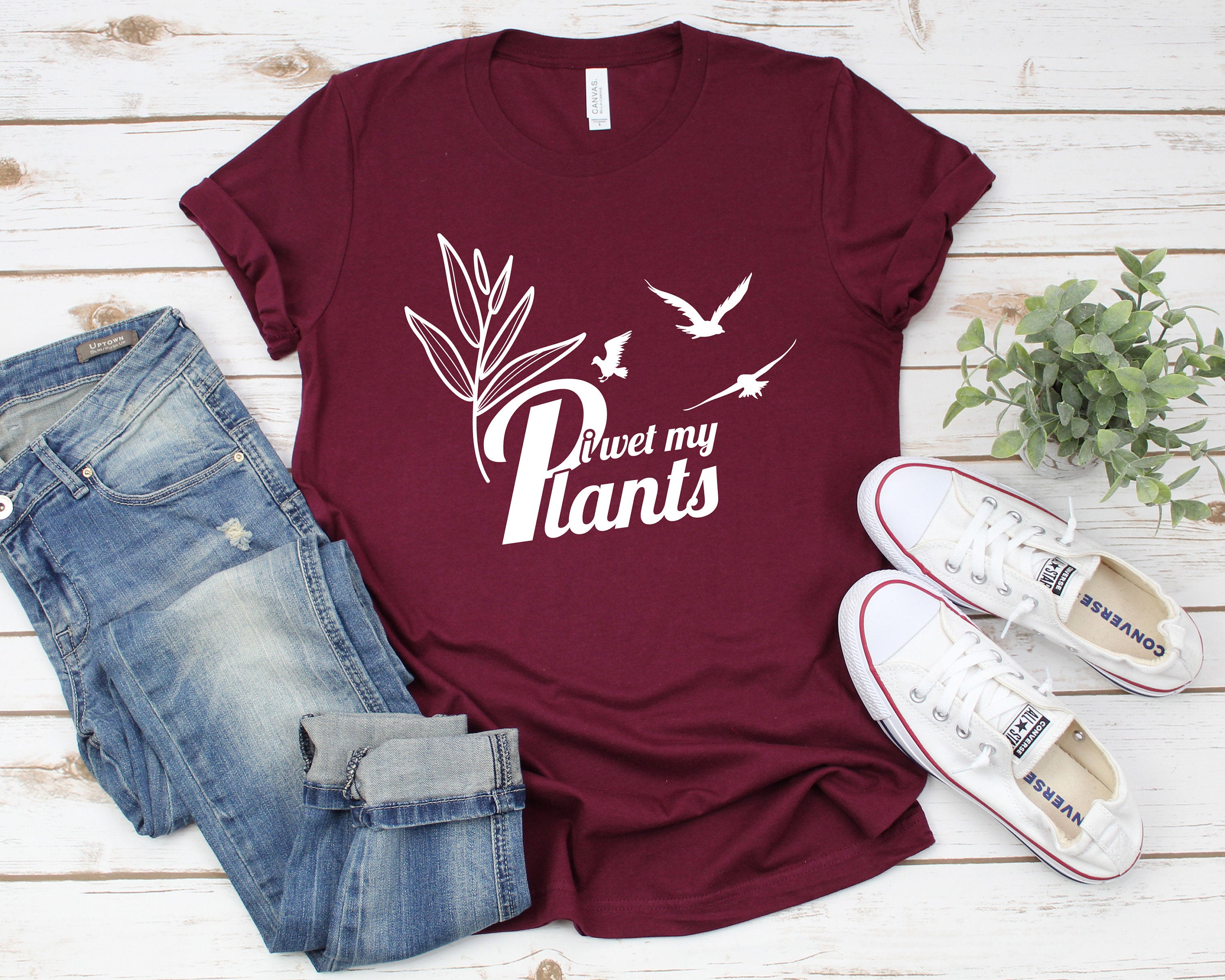 I Wet My Plants Shirt, Cute Funny Plant shirt, Plant lover gift, Plant Lovers Gifts, Garden Shirt for Women, Gardening Gift, Gardener Shirt