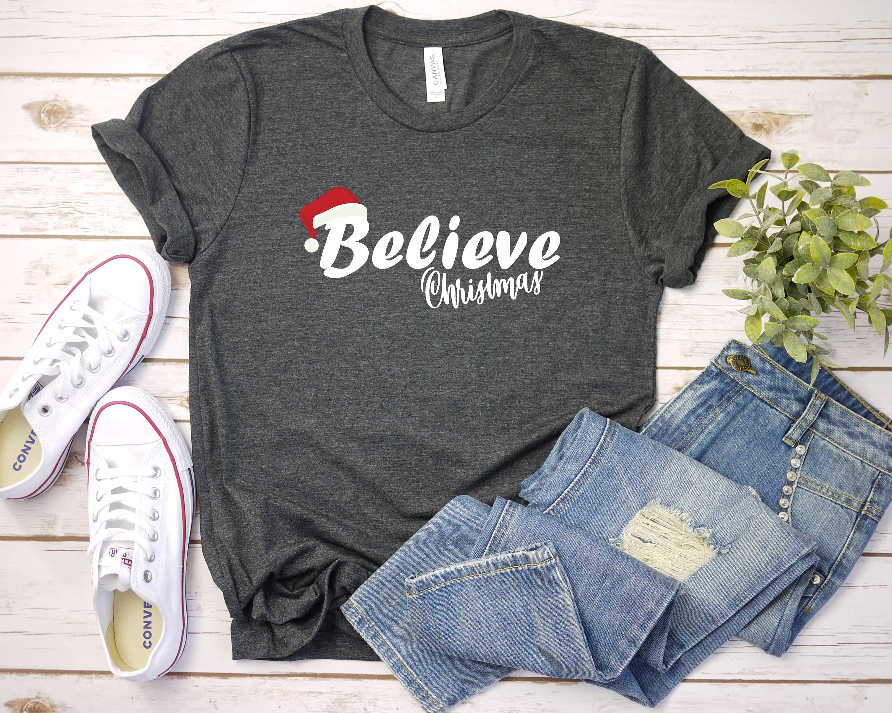 Believe Christmas Shirt, Christmas T-shirt, Christmas Family Shirt, Believe Shirt, Christmas Gift, Holiday Gift