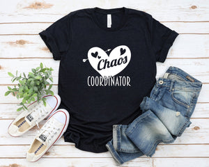 Teacher Shirts, Chaos Coordinator Shirt, School Shirt, Teacher Gift, Kindergarten Teacher, Mom of Toddlers Shirt, Baby Shower Gift