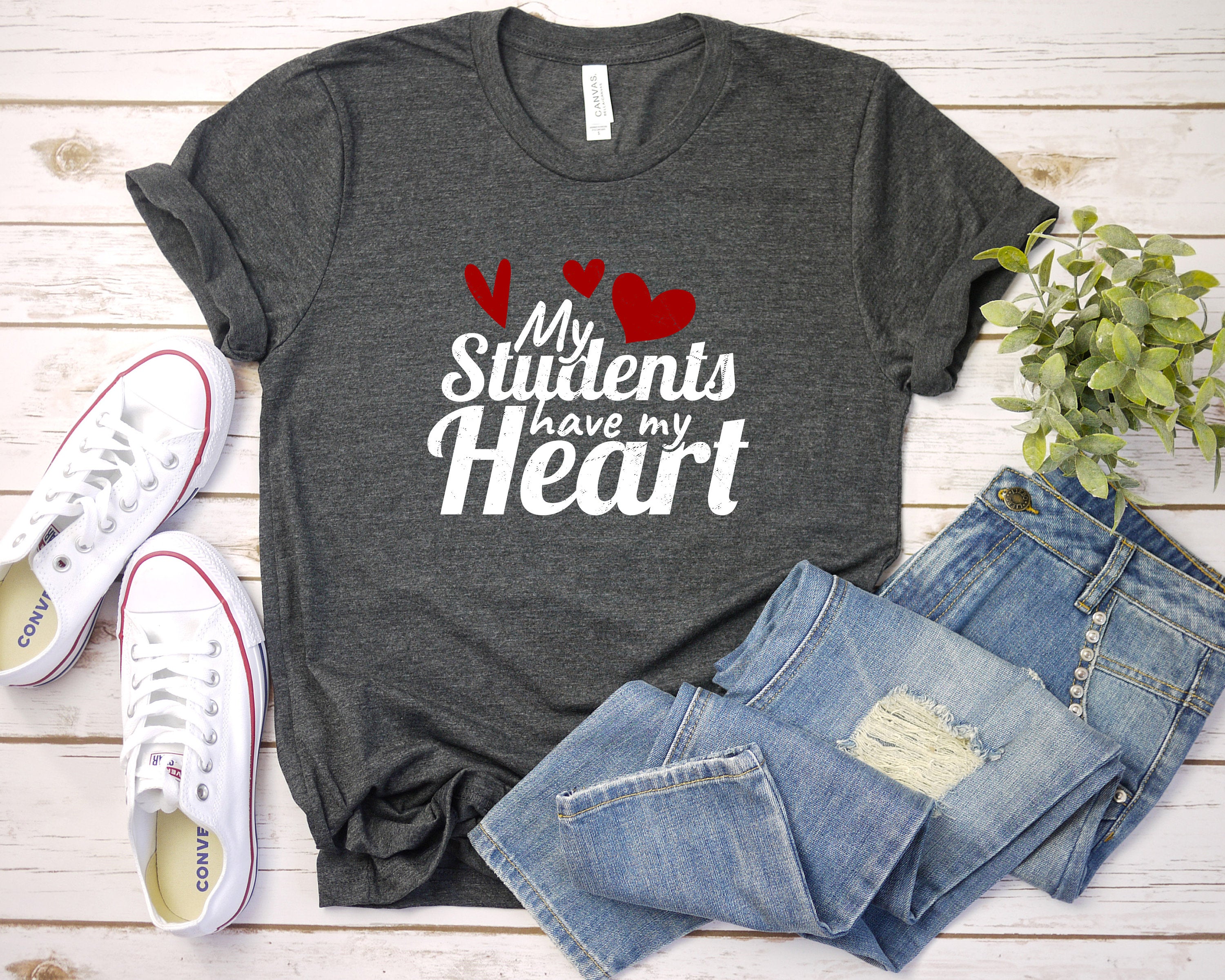 My Students Have My Heart shirt, Teacher Shirts, Teacher Appreciation Shirt, Teacher Gifts, Valentine Teacher Shirt, Xmas Gift Idea