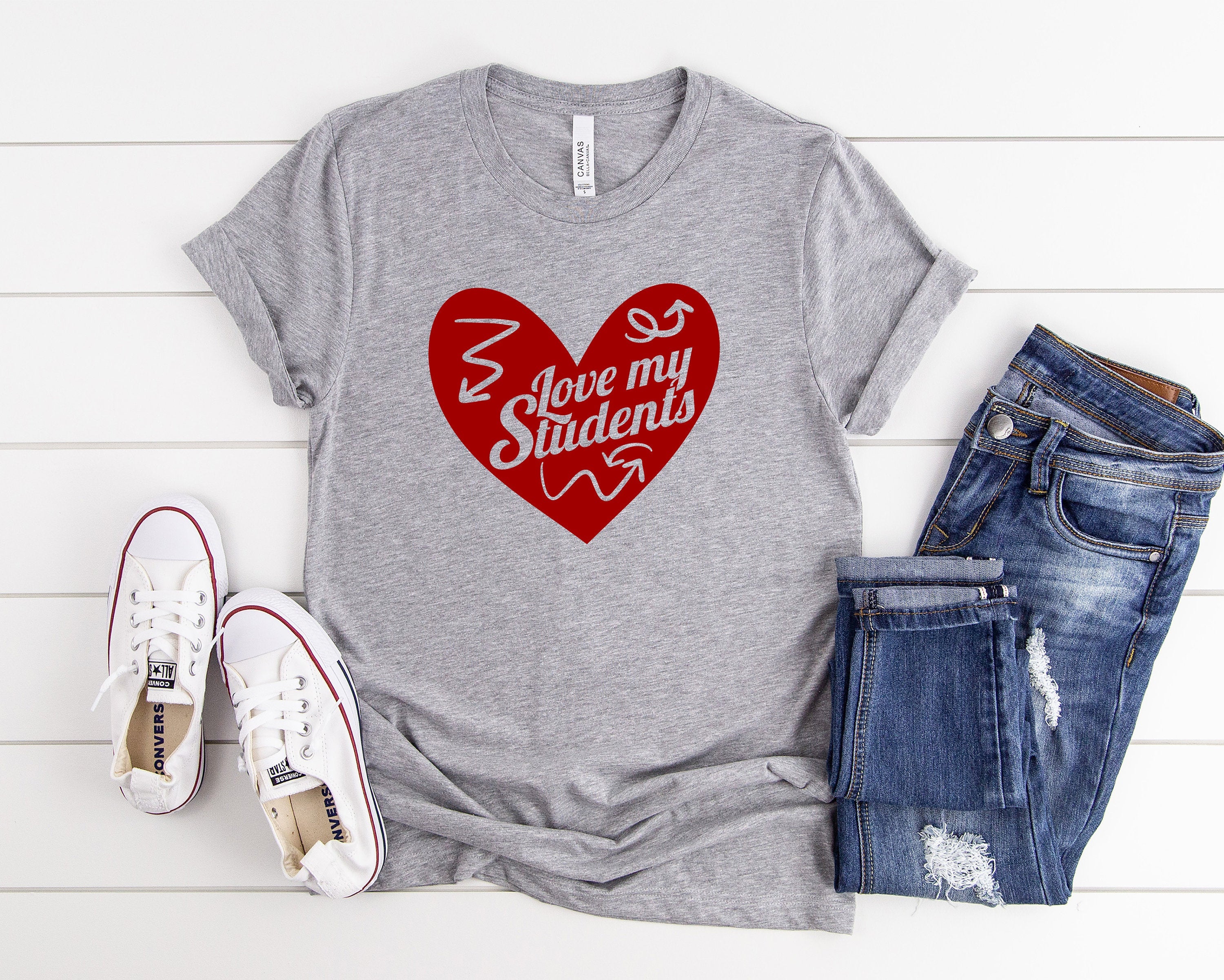 Love my Students Shirt, Valentines Day Teacher Shirt, Teacher Appreciation Shirt, Elementary School Teacher Shirt, Preschool Teacher