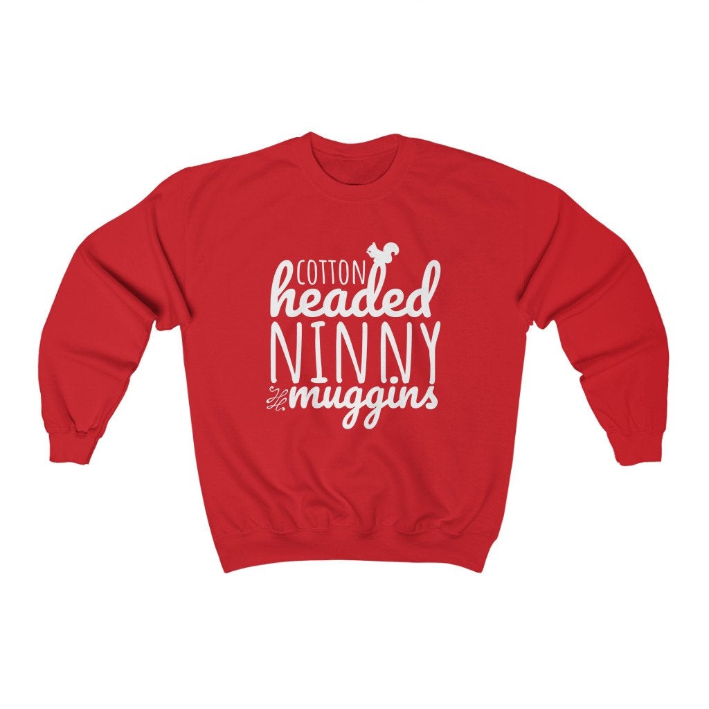 Cotton Headed Ninny Muggins Sweatshirt, Elf Sweater, Cute Christmas Sweater, Funny Christmas Sweater for Women, Ugly Christmas Sweatshirt