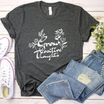 Grow Positive Thoughts Shirt, Positive Thought Tee, Mental Health Shirt, Kindness Shirt, Plant Shirt, Positive Shirt, Cute Plant Shirt