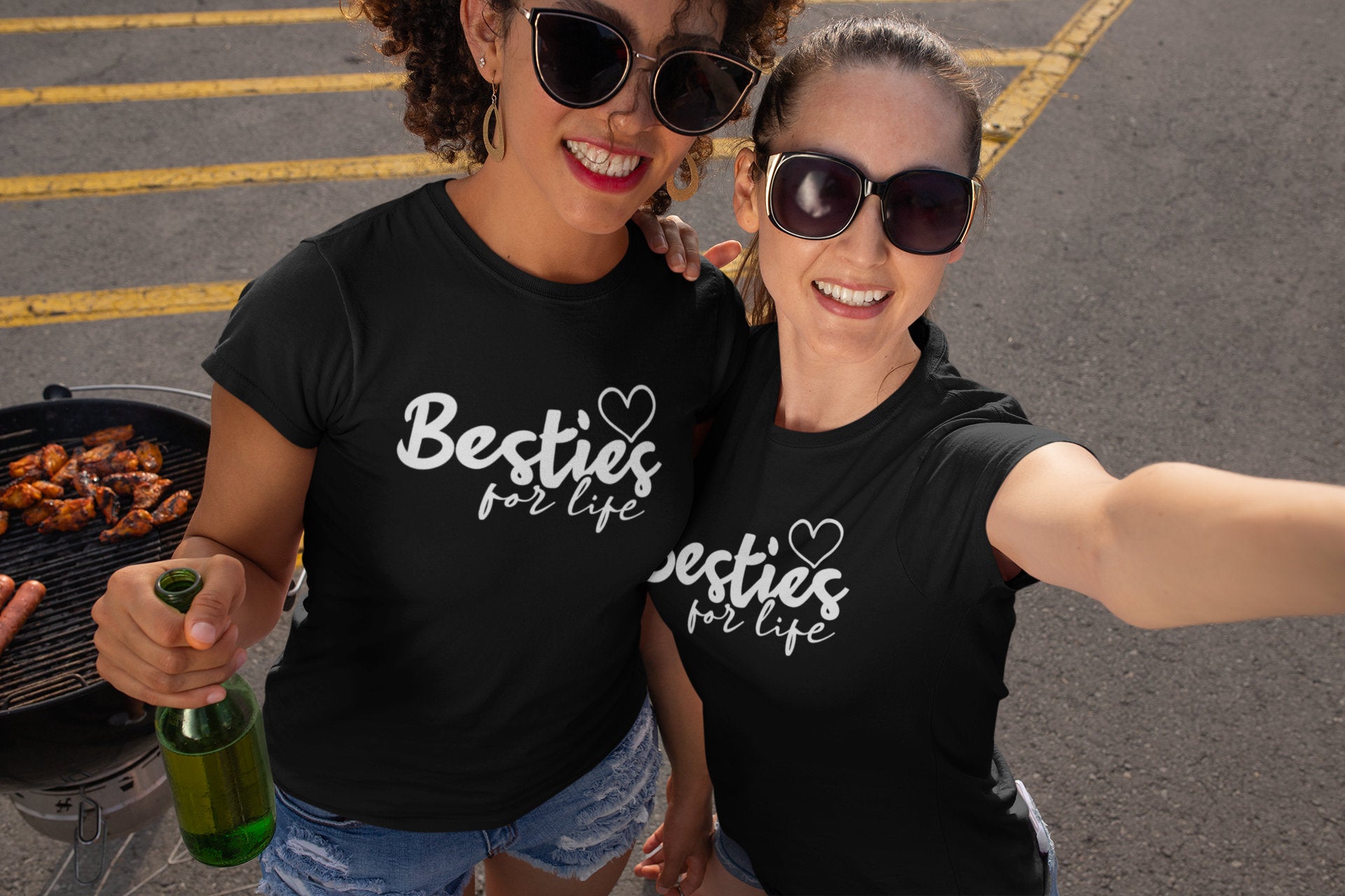 20 Personalized Gift Ideas for Your Bestie (With DIY & Buy Options) -  College Fashion | Best friend t shirts, Bff shirts, Bestie shirts