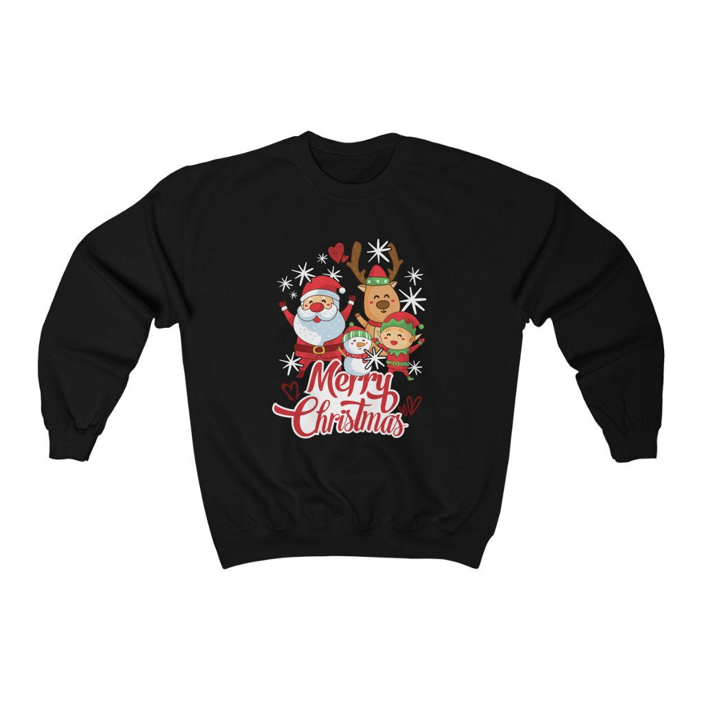 Reindeer Merry Christmas Sweatshirt, Quarantine Christmas Sweater, Rudolph Matching Family Christmas Sweater, Ugly Christmas Sweatshirt