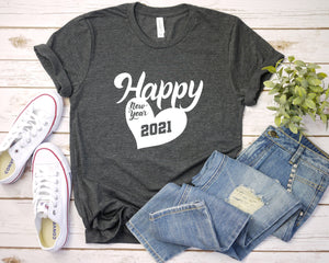 Happy New Year 2021 Shirts, Cute New Years Shirt, New Years Eve Shirt, 2021 Party Shirt, Funny Christmas Shirts, Family New Year Shirts