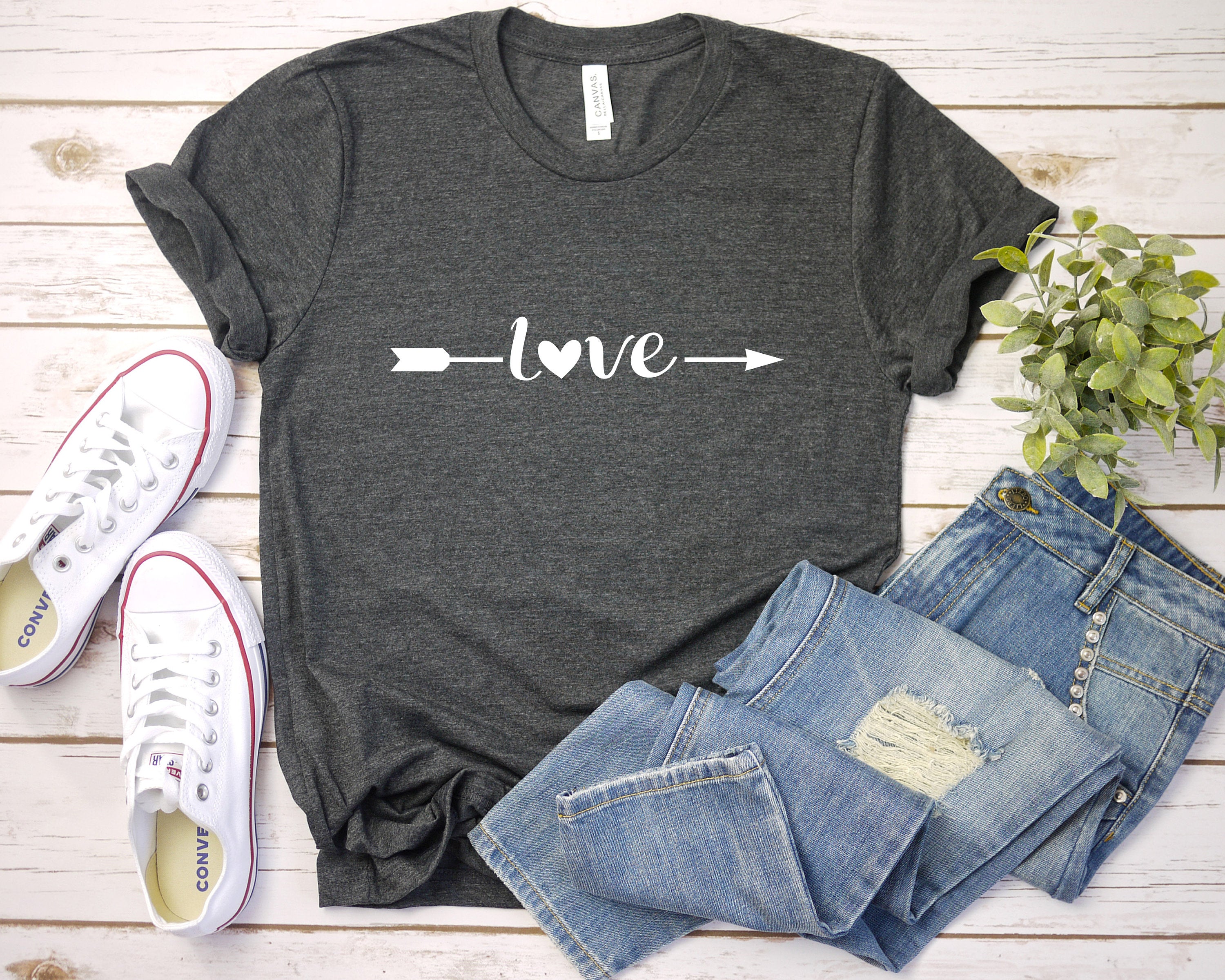 Arrow Heart Valentine's Day Shirt, Women's Valentine's Tee, Heart Love Tee, Cute Valentines Tee, Valentines Shirt, Teachers Valentines Shirt