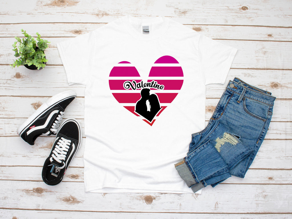 Ladies V-Neck Valentine's Heart T-Shirt – Read My Mind T-Shirts