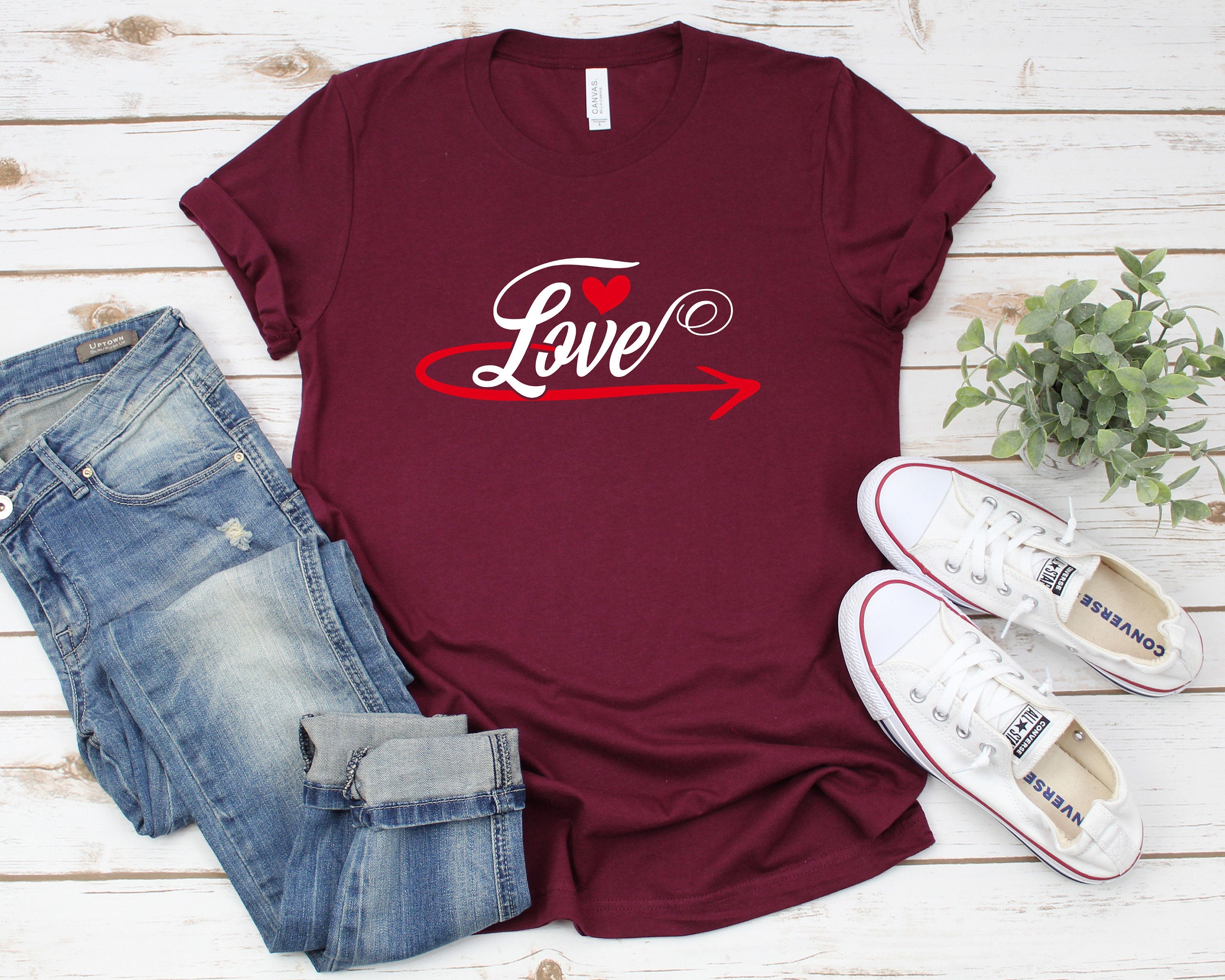 Love Arrows Valentines Day Love Shirt , Cute Valentines Shirt, Valentines Day Shirt Love Tee, Love T shirt, Valentines Women Shirt