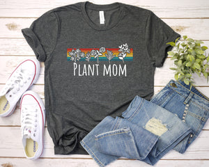 Plant Mom Shirt, Potted Plant, Succulent Tee, Gardening Gift, Plant Mom and Dad, Garden Shirt, Nature Lover Shirt, Gift Idea For Plant Lover