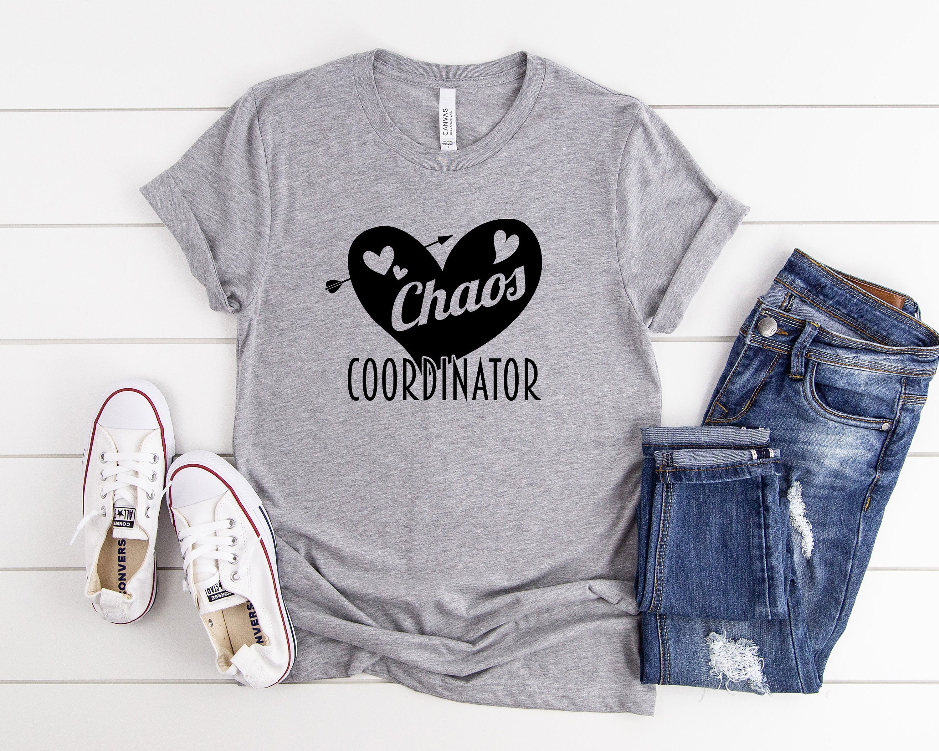 Teacher Shirts, Chaos Coordinator Shirt, School Shirt, Teacher Gift, Kindergarten Teacher, Mom of Toddlers Shirt, Baby Shower Gift