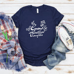 Grow Positive Thoughts Shirt, Positive Thought Tee, Mental Health Shirt, Kindness Shirt, Plant Shirt, Positive Shirt, Cute Plant Shirt