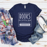Books your best Defense Against unwanted conversation, Reading Shirt, Book Lover Shirt, Librarian Shirt, Teacher Book Shirt, Book Lover Gift