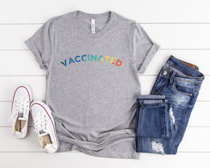 Covid Vaccinated T-shirt, Covid Vaccine Shirt, Covid Finished, Awareness Pro-Vaccine Science Humor Shirt, Public Health, Properly Vaccinated