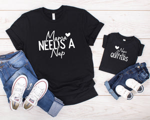 Mama Needs a Nap Matching Shirt, Mommy and Me Matching Set, Mother and Son Matching, Mama's Boy, Cute Mom Shirts, Gift Ideas for Mom