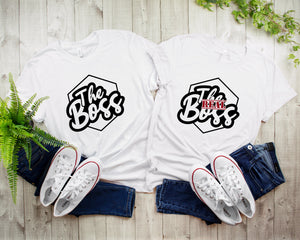 The Boss and The Real Boss Matching Shirts, Valentines Shirts, Cute Couples Shirts, Wedding Gift Shirts, Funny Anniversary Gift, Love Shirt