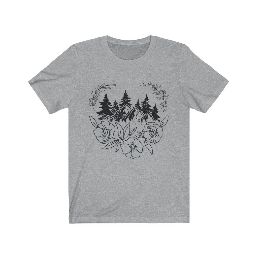 Hiking Shirt, Mountains Heartbeat Shirt, Hiking T Shirt, Nature T Shirt, Hiking Mom Shirt, Nature Lover Shirt, Adventure Shirt, Outdoor Tee