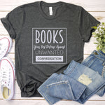 Books your best Defense Against unwanted conversation, Reading Shirt, Book Lover Shirt, Librarian Shirt, Teacher Book Shirt, Book Lover Gift